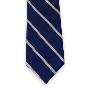 Handmade 100% Imported Silk | Navy-Blue Tie | Made in USA 🇺🇸